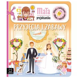 Aksjomat Mała projektantka. Przyjęcia i zabawy. Książka z naklejkami KS0892