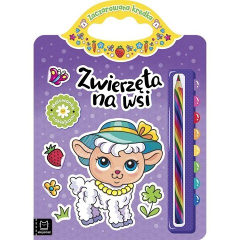 Aksjomat Zwierzęta na wsi. Malowanka z naklejkami KS0727