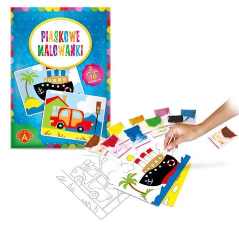 Alexander piaskowe malowanki zestaw 2 obrazki statek samochód ZA5407 Alexander piaskowe malowanki zestaw 2 obrazki statek samochód ZA5407
