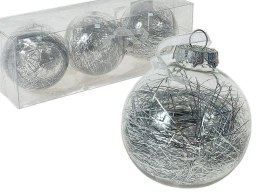 Bombki akrylowe z wypełnieniem 3szt