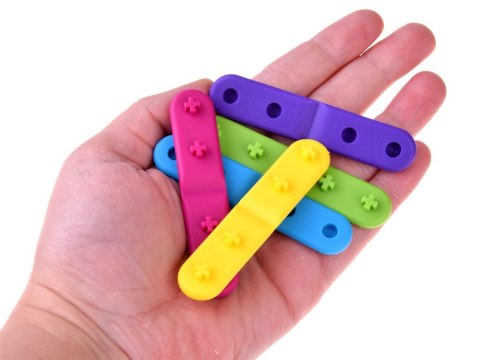 Klocki Mublo kolorowe zginane patyczki 100 elementów 50505 ZA4989 Klocki Mublo kolorowe zginane patyczki 100 elementów 50505 ZA4989