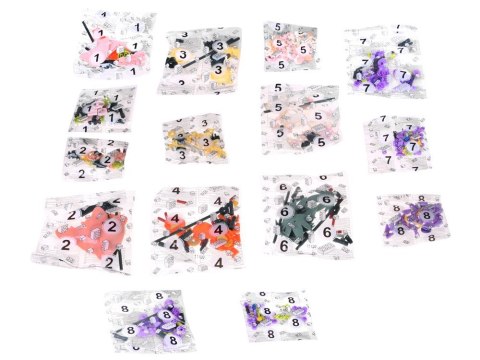 Klocki techniczne KWIATY 9 roślin - bukiet kwiatów polnych 563-ele ZA5896