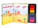 Kreatywna książeczka do malowania palcami DINOZAURY 64str 7 kolorów AP0048