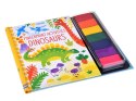 Kreatywna książeczka do malowania palcami DINOZAURY 64str 7 kolorów AP0048