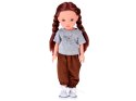 Lovely Girl Lalka z długimi szatynowymi włosami w sportowym stroju 33cm ZA5849