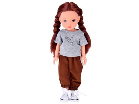 Lovely Girl Lalka z długimi szatynowymi włosami w sportowym stroju 33cm ZA5849