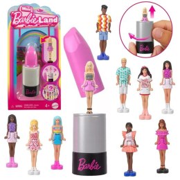 Mattel Mini Barbie Land LALKA niespodzianka w szmince Barbie lub Ken ZA6037