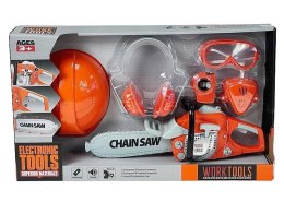 Piła na baterie z kaskiem