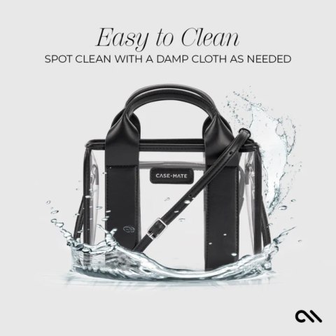Case-Mate Micro Tote Bag - Wodoodporna torba na ramię (Black/Clear)