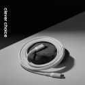 Crong Armor Link - Kabel 60W PD 3A USB-C do USB-C 25cm (biały)