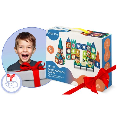 Klocki magnetyczne Wieża RK-768 Ricokids