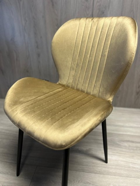 Krzesło tapicerowane MONTI VELVET SAND