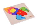 Rakieta Puzzle drewniane Edukacyjna układanka dla dziecka ZA5370
