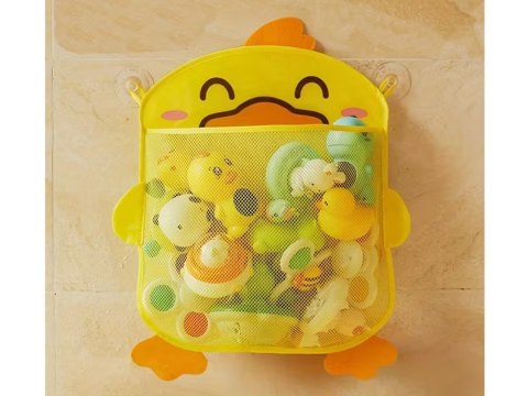 Siatka na zabawki do kąpieli organizer pojemnik żółta kaczuszka ZA5927