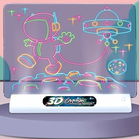 WOOPIE Magnetyczna Tablica 3D Podświetlenie LED do Rysowania