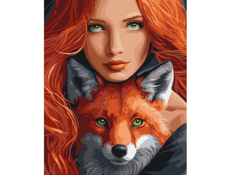 Zestaw do malowania po numerach na płótnie Ognisty lis40x50 AP0044 Zestaw do malowania po numerach na płótnie Ognisty lis40x50 AP0044