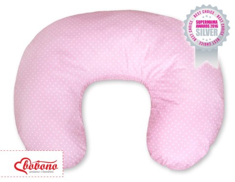 Poduszka do karmienia- Basic kropki na różu Poduszka do karmienia- Basic kropki na różu