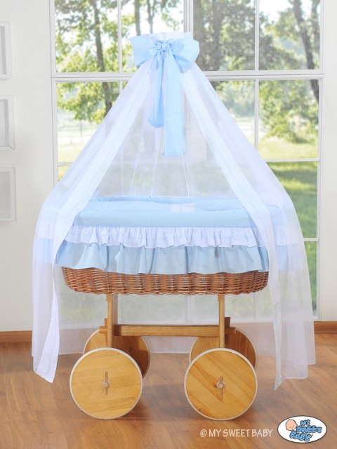 Kosz Mojżesza z baldachimem Deluxe- Bell Amy niebieski Kosz Mojżesza z baldachimem Deluxe- Bell Amy niebieski