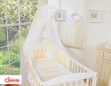 Pościel 5-cz z baldachimem- Little Prince/Princess kremowa