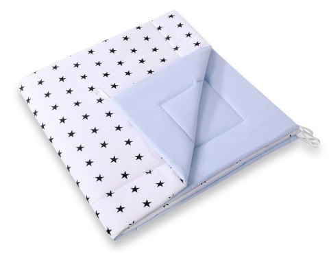 Namiot TIPI dla dzieci +mata + zawieszki pióra - Czarne gwiazdki/niebieski Namiot TIPI dla dzieci +mata + zawieszki pióra - Czarne gwiazdki/niebieski