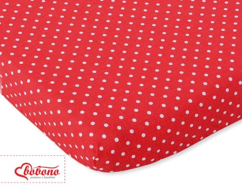 Prześcieradło bawełna 140x70cm kropki czerwone Prześcieradło bawełna 140x70cm kropki czerwone