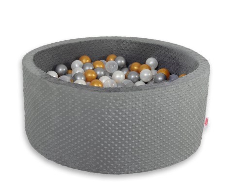 Suchy basen minky H-40 cm z piłkami 200szt.- ciemnoszary Suchy basen minky H-40 cm z piłkami 200szt.- ciemnoszary