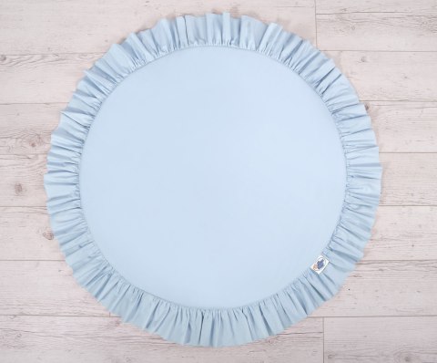 Mata do zabawy z falbanką- niebieska