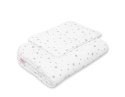 Komplet pościeli dla niemowląt z wypełnieniem 2-cz 75x100cm NEWBORN - mini gwiazdki szare