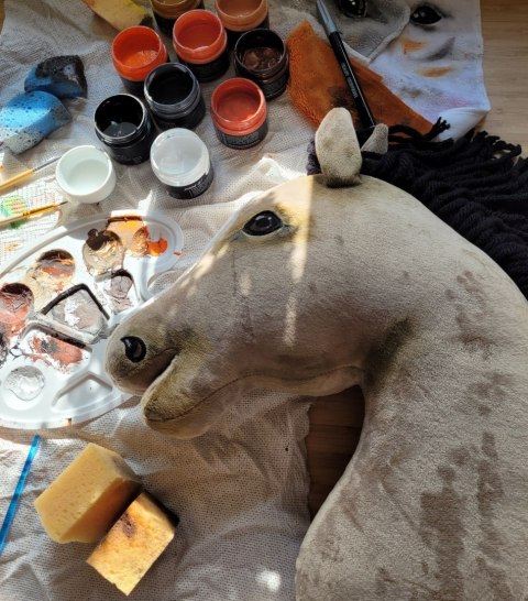 Hobby Horse Duży koń na kiju Premium - bułany A3 Hobby Horse Duży koń na kiju Premium - bułany A3