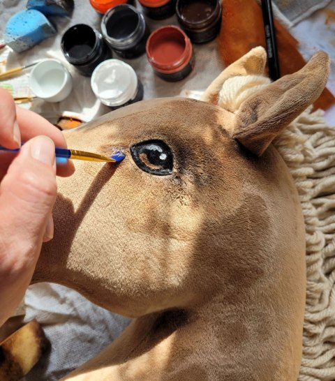 Hobby Horse Duży koń na kiju Premium - izabelowaty A3 Hobby Horse Duży koń na kiju Premium - izabelowaty A3