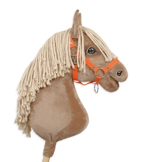 Kantar regulowany dla konia Hobby Horse A3 - pomarańczowy Kantar regulowany dla konia Hobby Horse A3 - pomarańczowy