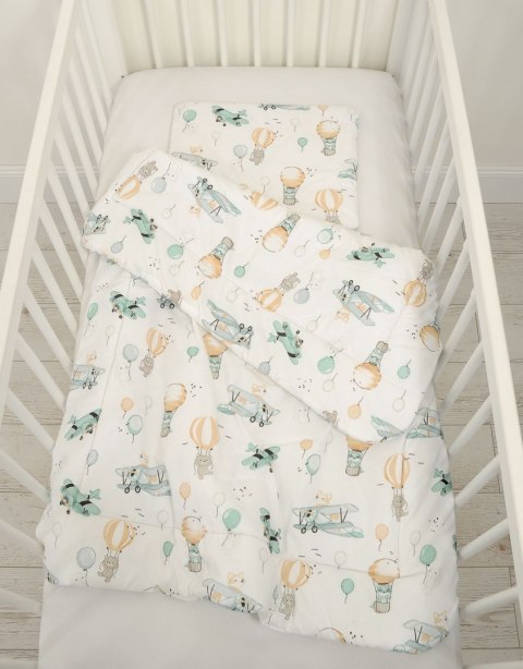 Komplet pościeli dla niemowląt z wypełnieniem 2-cz 75x100cm NEWBORN - sky adventure Komplet pościeli dla niemowląt z wypełnieniem 2-cz 75x100cm NEWBORN - sky adventure