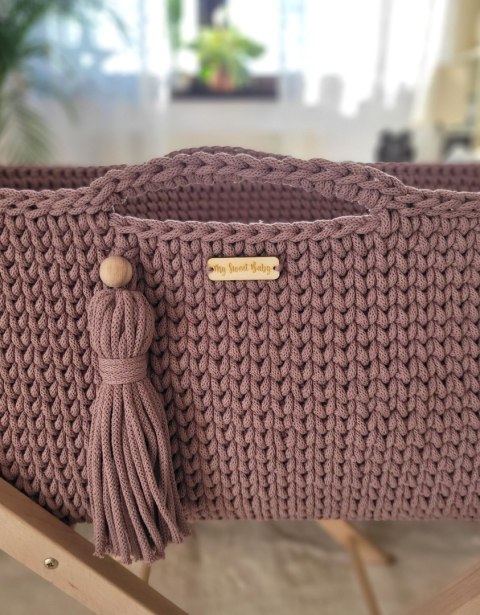 Kosz Mojżesza BOHO Handmade - mauve Kosz Mojżesza BOHO Handmade - mauve