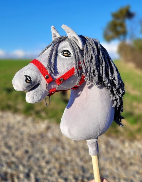 Hobby Horse Duży koń na kiju Premium - siwy II A3 Hobby Horse Duży koń na kiju Premium - siwy II A3