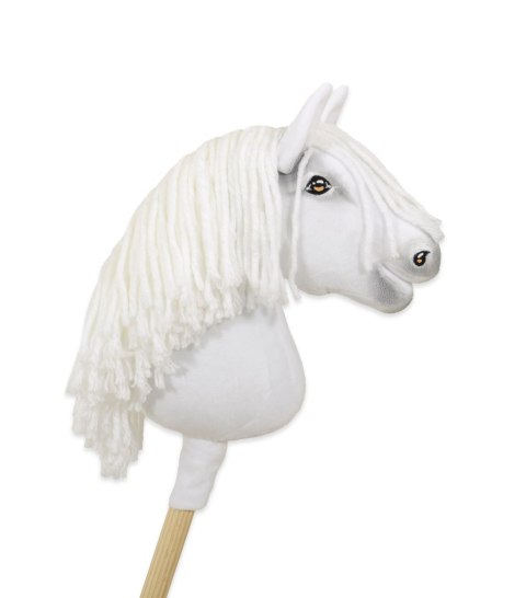 Hobby Horse Mały koń na kiju Premium - biały A4 Hobby Horse Mały koń na kiju Premium - biały A4
