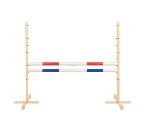 Przeszkoda skokowa do Hobby Horse 160cm, h-120 cm, dwie belki - czerwona i niebieska Przeszkoda skokowa do Hobby Horse 160cm, h-120 cm, dwie belki - czerwona i niebieska