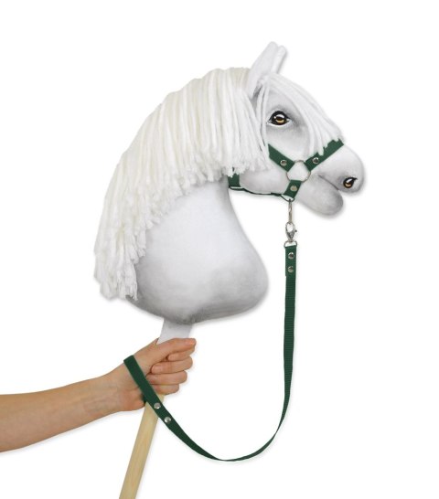 Uwiąz dla Hobby Horse z taśmy - butelkowa zieleń Uwiąz dla Hobby Horse z taśmy - butelkowa zieleń