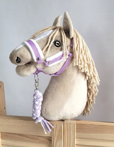 Uwiąz dla Hobby Horse ze sznurka - biało-fioletowy Uwiąz dla Hobby Horse ze sznurka - biało-fioletowy