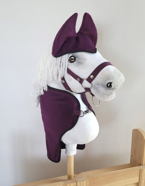 Zestaw dla Hobby Horse A3: derka + nauszniki - śliwka Zestaw dla Hobby Horse A3: derka + nauszniki - śliwka
