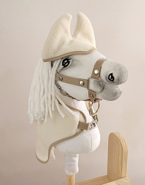 Zestaw dla Hobby Horse A4: derka + nauszniki - kremowy Zestaw dla Hobby Horse A4: derka + nauszniki - kremowy