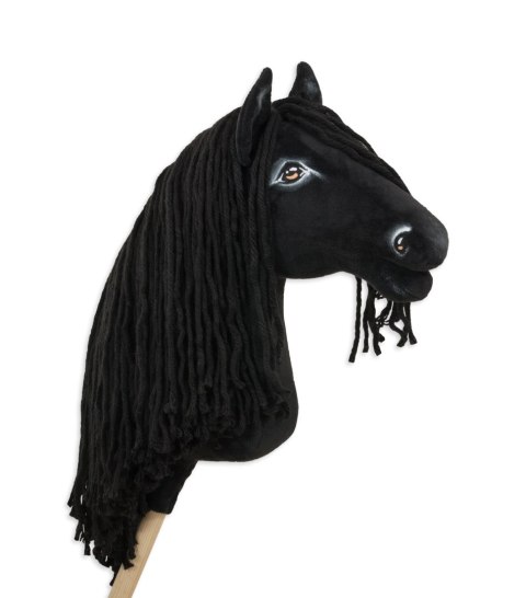 Hobby Horse Duży koń na kiju Premium - fryz koń fryzyjski A3 Hobby Horse Duży koń na kiju Premium - fryz koń fryzyjski A3