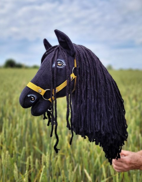Hobby Horse Duży koń na kiju Premium - fryz koń fryzyjski A3 Hobby Horse Duży koń na kiju Premium - fryz koń fryzyjski A3