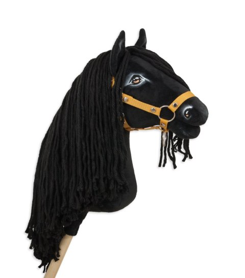 Hobby Horse Duży koń na kiju Premium - fryz koń fryzyjski A3 Hobby Horse Duży koń na kiju Premium - fryz koń fryzyjski A3