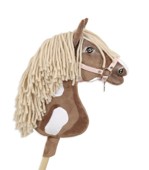 Hobby Horse Duży koń na kiju Premium - western III gniady z jasną grzywą A3 Hobby Horse Duży koń na kiju Premium - western III gniady z jasną grzywą A3
