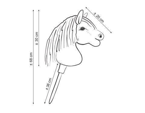 Hobby Horse Mały koń na kiju Premium - haflinger A4 Hobby Horse Mały koń na kiju Premium - haflinger A4