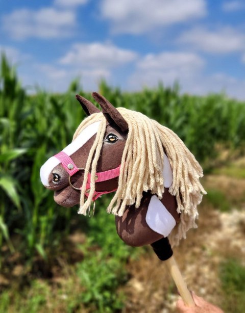Hobby Horse Mały koń na kiju Premium - western IV ciemnogniady z jasną grzywą A4 Hobby Horse Mały koń na kiju Premium - western IV ciemnogniady z jasną grzywą A4