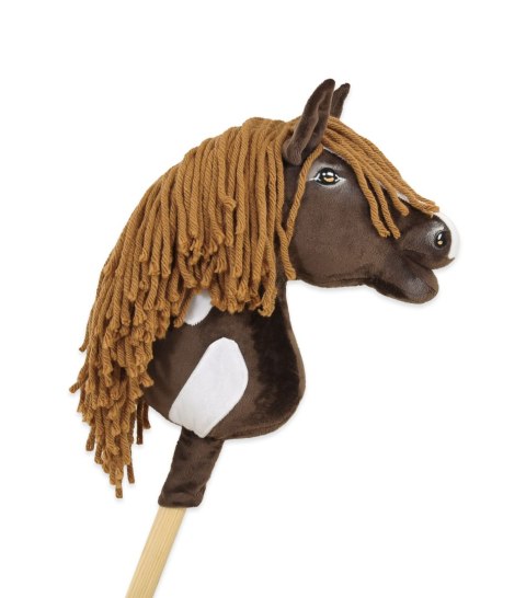 Hobby Horse Mały koń na kiju Premium - western ciemnogniady z ciemną grzywą A4 Hobby Horse Mały koń na kiju Premium - western ciemnogniady z ciemną grzywą A4