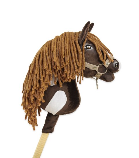 Hobby Horse Mały koń na kiju Premium - western ciemnogniady z ciemną grzywą A4 Hobby Horse Mały koń na kiju Premium - western ciemnogniady z ciemną grzywą A4