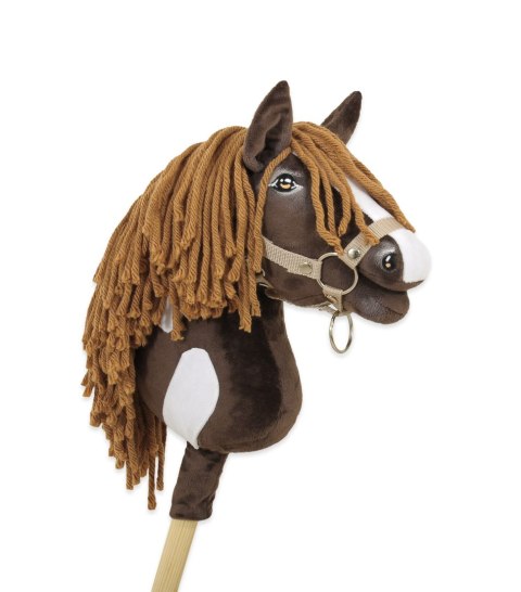 Hobby Horse Mały koń na kiju Premium - western ciemnogniady z ciemną grzywą A4 Hobby Horse Mały koń na kiju Premium - western ciemnogniady z ciemną grzywą A4