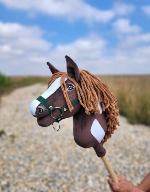 Hobby Horse Mały koń na kiju Premium - western ciemnogniady z ciemną grzywą A4 Hobby Horse Mały koń na kiju Premium - western ciemnogniady z ciemną grzywą A4